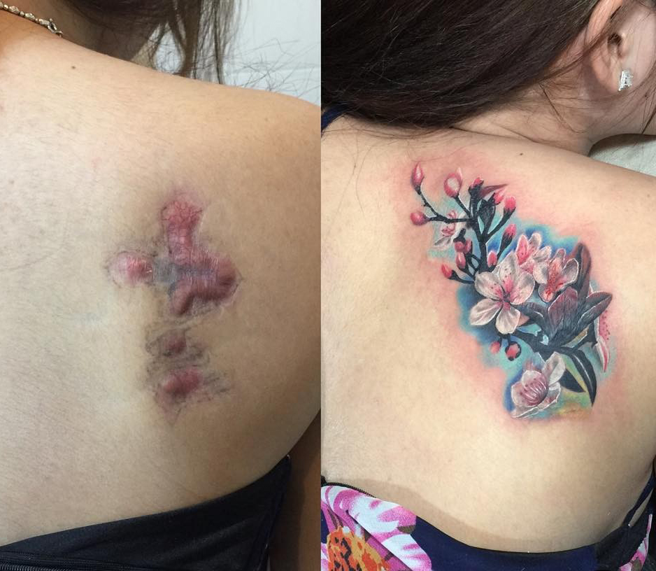 Chuyên thiết kế sửa hình xăm cũ, che khuyết điểm