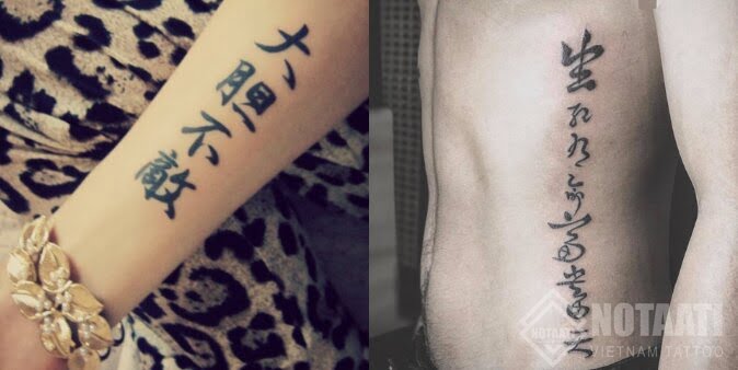 Ý NGHĨA HÌNH XĂM CHỮ TÀU, XĂM HÌNH CHỮ TÀU Ở VỊ TRÍ NÀO ĐẸP VÀ GỢI Ý MẪU HÌNH XĂM